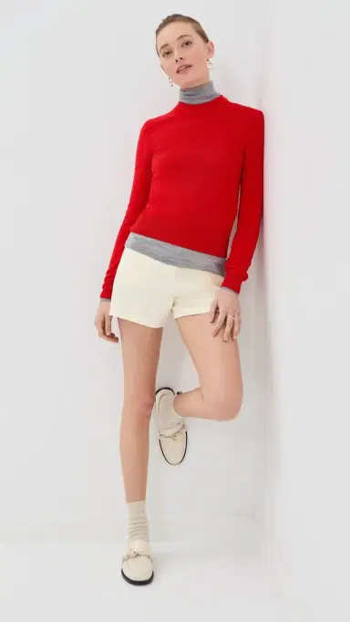 Jil Sander Crew Neck Long Sleeve Sweater Rouge | Thumbnail 5 Jil Sander Crew Neck Long Sleeve Sweater Rouge | Thumbnail 5