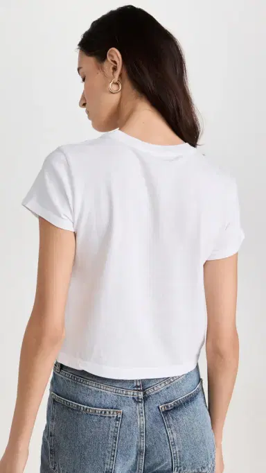 AGOLDE Adine hrunken Tee White | Thumbnail 3 AGOLDE Adine hrunken Tee White | Thumbnail 3