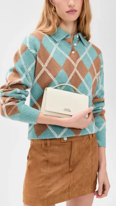 Marc Jacobs The Glam Mirror Mini Bag Cotton White One Size | Thumbnail 3 Marc Jacobs The Glam Mirror Mini Bag Cotton White One Size | Thumbnail 3