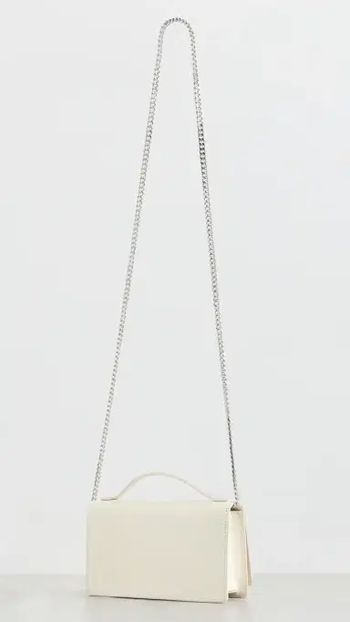 Marc Jacobs The Glam Mirror Mini Bag Cotton White One Size | Thumbnail 4 Marc Jacobs The Glam Mirror Mini Bag Cotton White One Size | Thumbnail 4