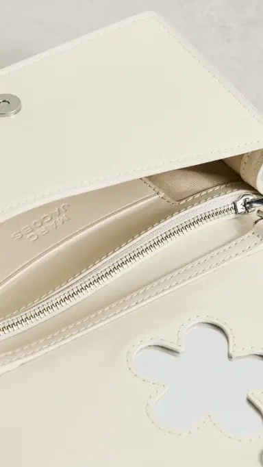 Marc Jacobs The Glam Mirror Mini Bag Cotton White One Size | Thumbnail 6 Marc Jacobs The Glam Mirror Mini Bag Cotton White One Size | Thumbnail 6