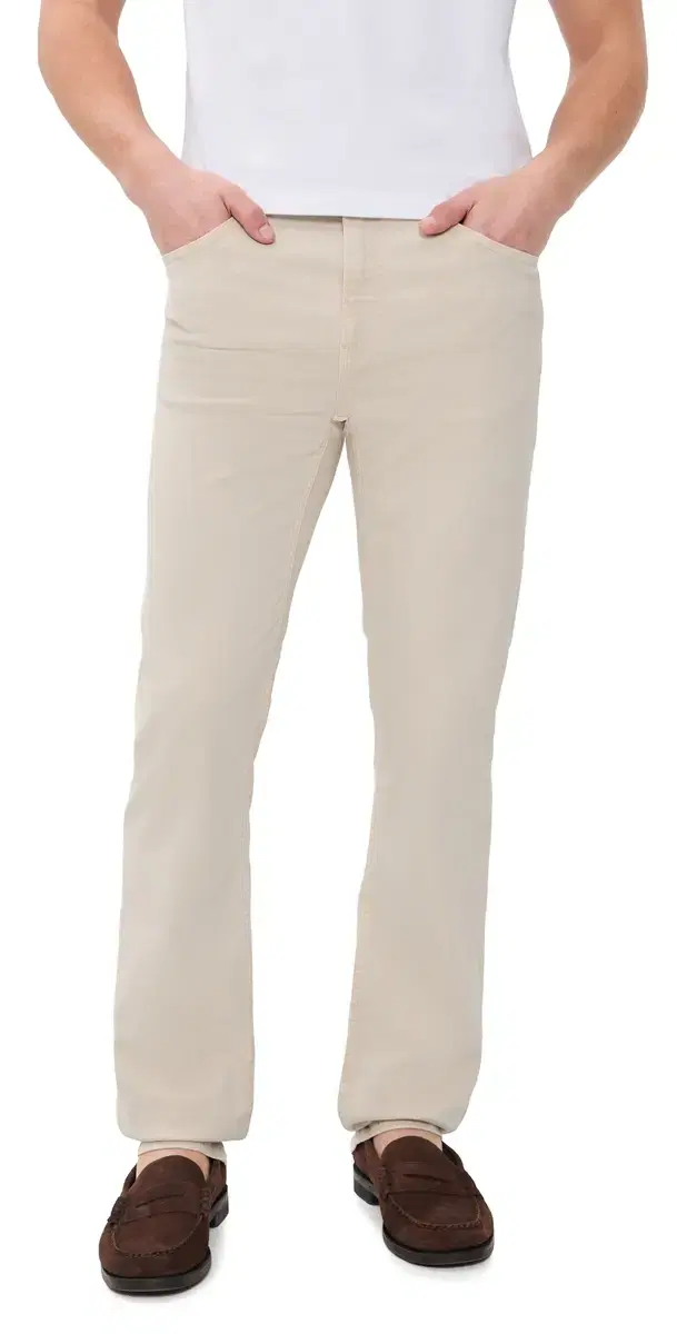 Modern Straight Twill Jeans Milk Beige Modern Straight Twill Jeans Milk Beige