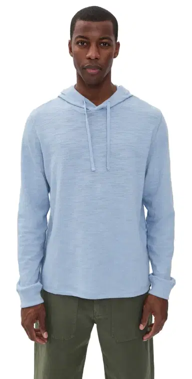 Faherty Sunwashed Slub Hoodie Blue Isle | Thumbnail 1 Faherty Sunwashed Slub Hoodie Blue Isle | Thumbnail 1