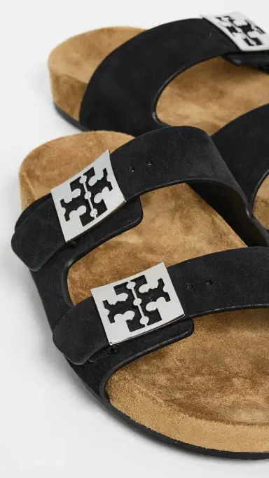 Tory Burch Mellow Slides Perfect Black/Light Teak 9 | Thumbnail 6 Tory Burch Mellow Slides Perfect Black/Light Teak 9 | Thumbnail 6