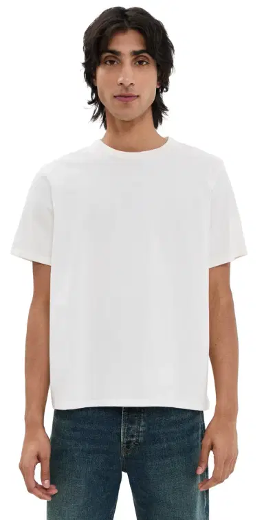 Jeanerica Delon Boxy Tee Natural White | Thumbnail 1 Jeanerica Delon Boxy Tee Natural White | Thumbnail 1