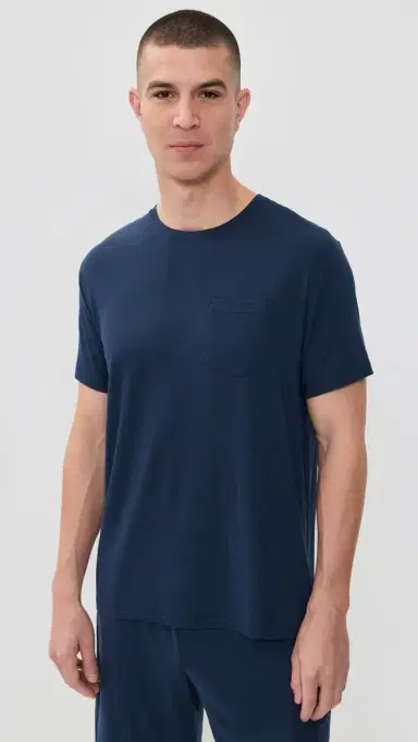 Tommy John Second Skin Sleep Pocket Tee Dress Blues | Thumbnail 2 Tommy John Second Skin Sleep Pocket Tee Dress Blues | Thumbnail 2