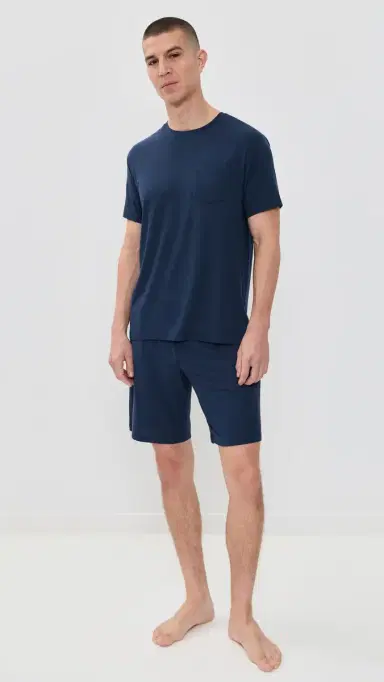 Tommy John Second Skin Sleep Pocket Tee Dress Blues | Thumbnail 5 Tommy John Second Skin Sleep Pocket Tee Dress Blues | Thumbnail 5