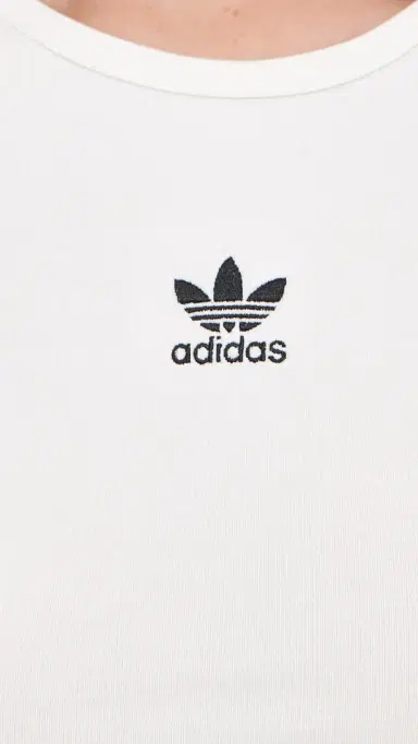 Adidas Essentials Rib Tank White XS | Thumbnail 6 Adidas Essentials Rib Tank White XS | Thumbnail 6