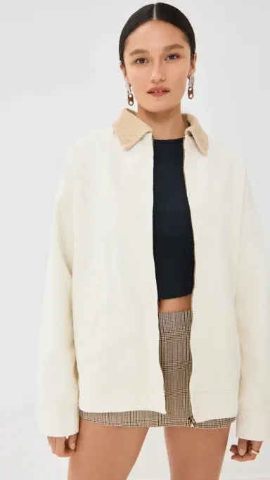 LIONESS Workwear Barn Jacket Ivory XXXL | Thumbnail 2 LIONESS Workwear Barn Jacket Ivory XXXL | Thumbnail 2