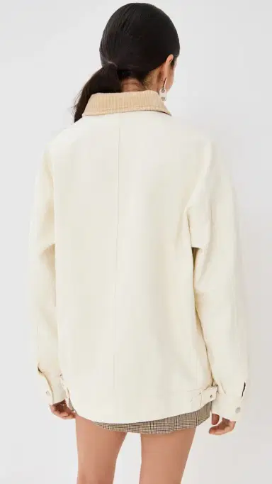 LIONESS Workwear Barn Jacket Ivory XXXL | Thumbnail 3 LIONESS Workwear Barn Jacket Ivory XXXL | Thumbnail 3