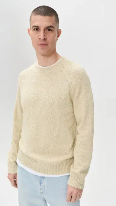 Closed Overlock Raglan Sweater Whipped Cream | Thumbnail 2 Closed Overlock Raglan Sweater Whipped Cream | Thumbnail 2
