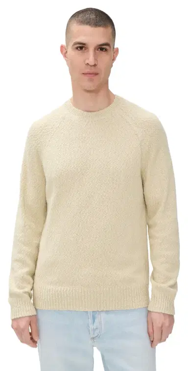 Closed Overlock Raglan Sweater Whipped Cream | Thumbnail 1 Closed Overlock Raglan Sweater Whipped Cream | Thumbnail 1