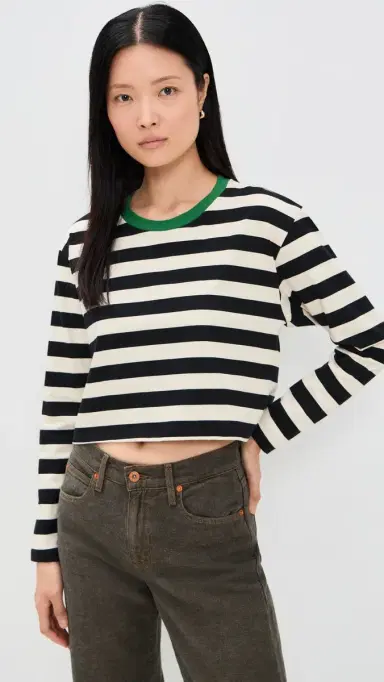 State & Lake Cricket Striped Tee Black/Ivory M | Thumbnail 2 State & Lake Cricket Striped Tee Black/Ivory M | Thumbnail 2