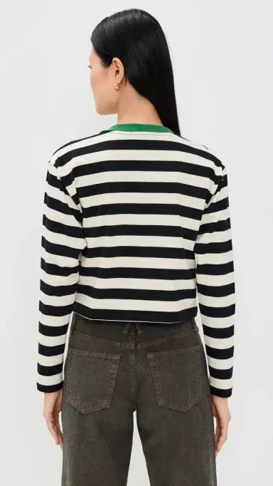 State & Lake Cricket Striped Tee Black/Ivory M | Thumbnail 3 State & Lake Cricket Striped Tee Black/Ivory M | Thumbnail 3