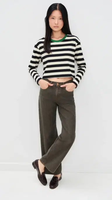 State & Lake Cricket Striped Tee Black/Ivory M | Thumbnail 5 State & Lake Cricket Striped Tee Black/Ivory M | Thumbnail 5