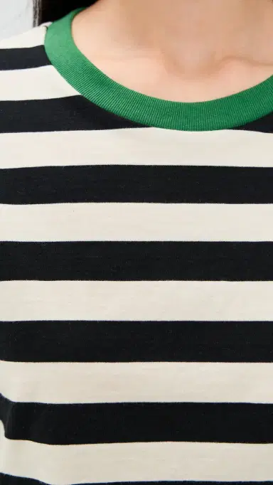State & Lake Cricket Striped Tee Black/Ivory M | Thumbnail 6 State & Lake Cricket Striped Tee Black/Ivory M | Thumbnail 6