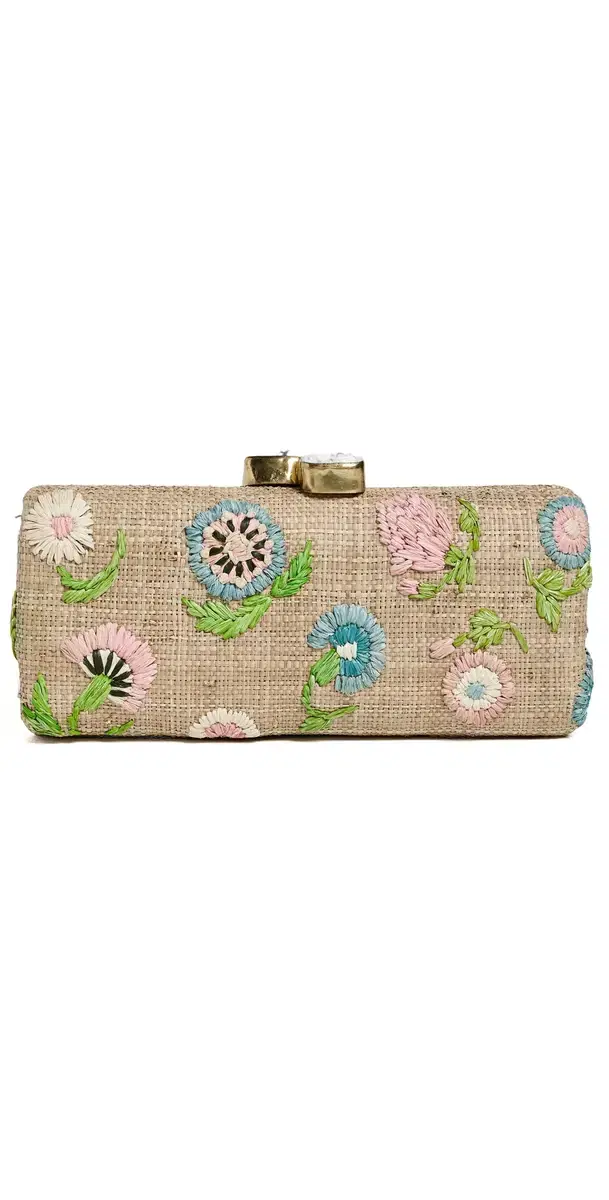 Petite Fleur Clutch Natural/Pastel One Size Petite Fleur Clutch Natural/Pastel One Size