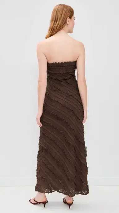 endless rose Strapless Maxi Dress Chocolate XS | Thumbnail 3 endless rose Strapless Maxi Dress Chocolate XS | Thumbnail 3