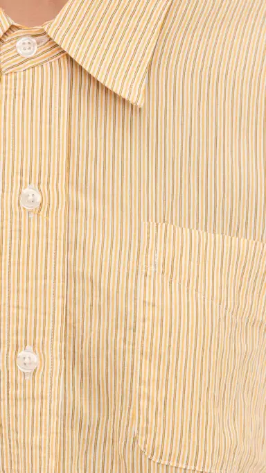 R13 Drop Neck Shirt Orange tripe | Thumbnail 6 R13 Drop Neck Shirt Orange tripe | Thumbnail 6