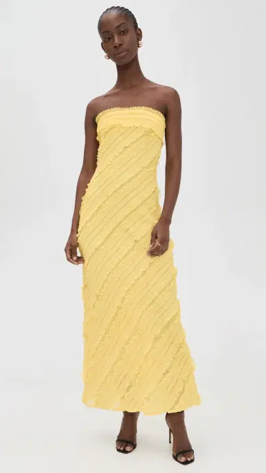 endless rose Strapless Maxi Dress Butter | Thumbnail 2 endless rose Strapless Maxi Dress Butter | Thumbnail 2