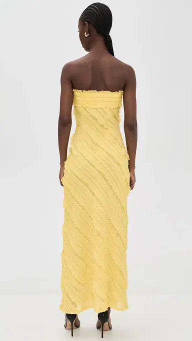 endless rose Strapless Maxi Dress Butter | Thumbnail 3 endless rose Strapless Maxi Dress Butter | Thumbnail 3