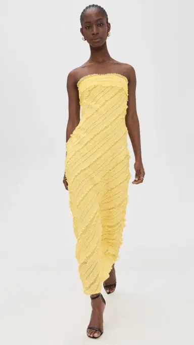 endless rose Strapless Maxi Dress Butter | Thumbnail 5 endless rose Strapless Maxi Dress Butter | Thumbnail 5