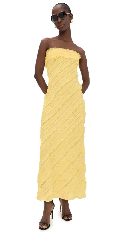 endless rose Strapless Maxi Dress Butter | Thumbnail 1 endless rose Strapless Maxi Dress Butter | Thumbnail 1