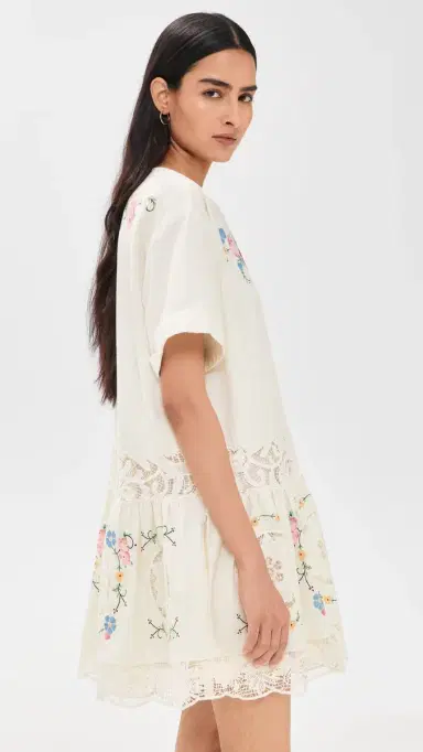 Sea Astrid Embroidery Mini Dress ulti | Thumbnail 4 Sea Astrid Embroidery Mini Dress ulti | Thumbnail 4