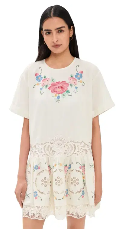 Sea Astrid Embroidery Mini Dress ulti | Thumbnail 1 Sea Astrid Embroidery Mini Dress ulti | Thumbnail 1