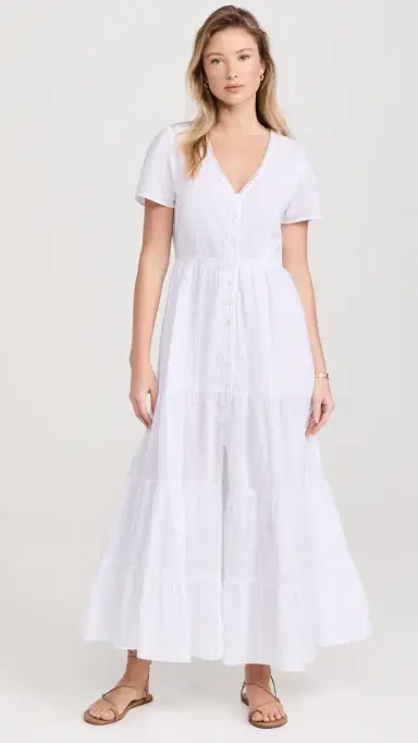 Playa Lucila Button Maxi Dress White | Thumbnail 2 Playa Lucila Button Maxi Dress White | Thumbnail 2