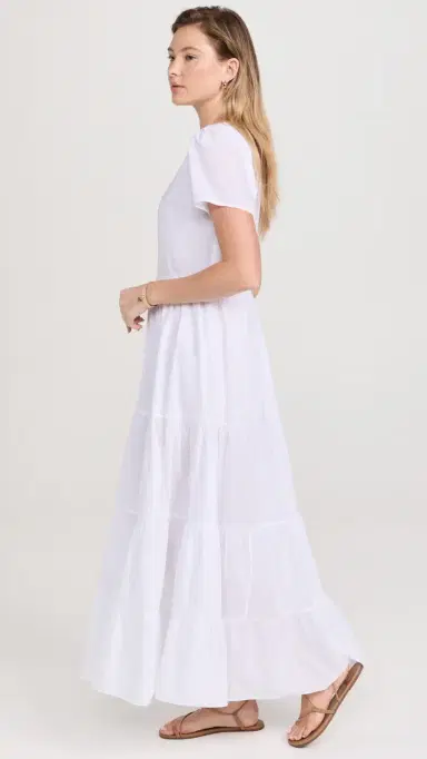 Playa Lucila Button Maxi Dress White | Thumbnail 4 Playa Lucila Button Maxi Dress White | Thumbnail 4