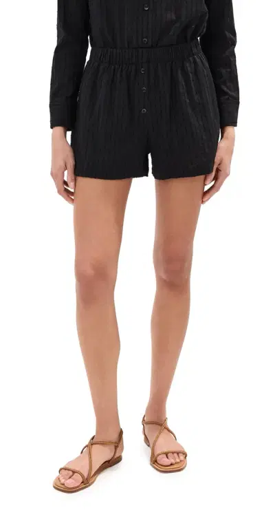LE BOP Cecelia Eyelet Shorts Black | Thumbnail 1 LE BOP Cecelia Eyelet Shorts Black | Thumbnail 1