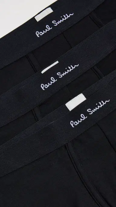 Paul Smith 3 Pack Solid Trunks Black S | Thumbnail 5 Paul Smith 3 Pack Solid Trunks Black S | Thumbnail 5