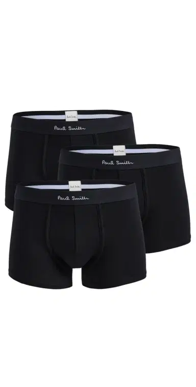 Paul Smith 3 Pack Solid Trunks Black S | Thumbnail 1 Paul Smith 3 Pack Solid Trunks Black S | Thumbnail 1