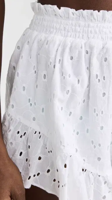 Playa Lucila Ruffle Coverup Shorts White | Thumbnail 6 Playa Lucila Ruffle Coverup Shorts White | Thumbnail 6