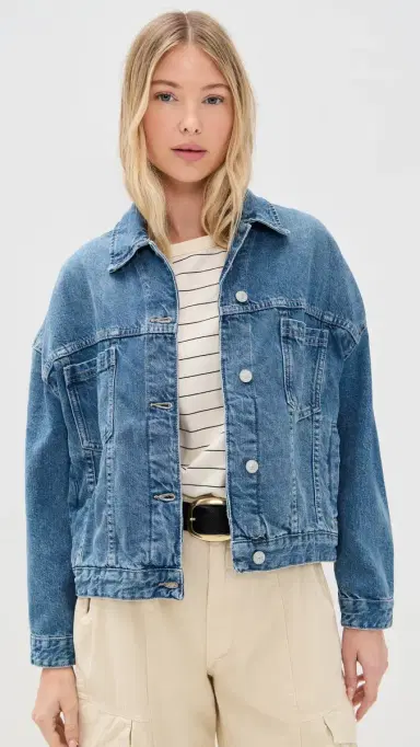 Free People Opal Denim Jacket Cowboy | Thumbnail 2 Free People Opal Denim Jacket Cowboy | Thumbnail 2