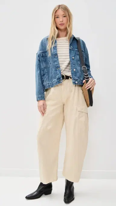 Free People Opal Denim Jacket Cowboy | Thumbnail 5 Free People Opal Denim Jacket Cowboy | Thumbnail 5
