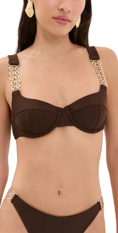 Ramy Brook Iryna Bikini Top Beach Brown | Thumbnail 1 Ramy Brook Iryna Bikini Top Beach Brown | Thumbnail 1