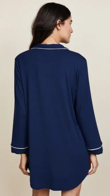 Eberjey Gisele leep Shirt Navy/ | Thumbnail 3 Eberjey Gisele leep Shirt Navy/ | Thumbnail 3