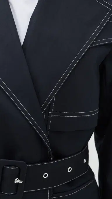 ALIGNE Elsa Trench Coat Navy | Thumbnail 6 ALIGNE Elsa Trench Coat Navy | Thumbnail 6