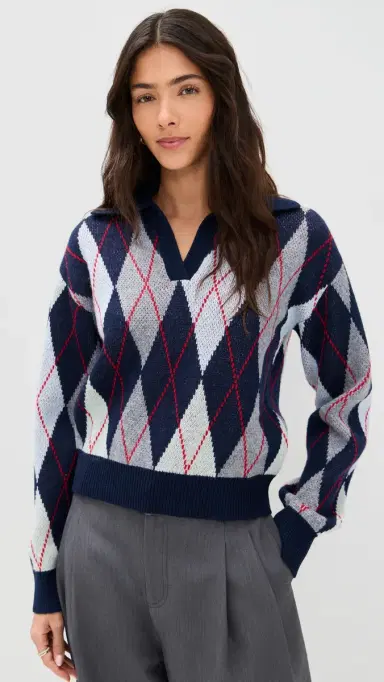 LE BOP Argyle Polo Heather ulti | Thumbnail 2 LE BOP Argyle Polo Heather ulti | Thumbnail 2