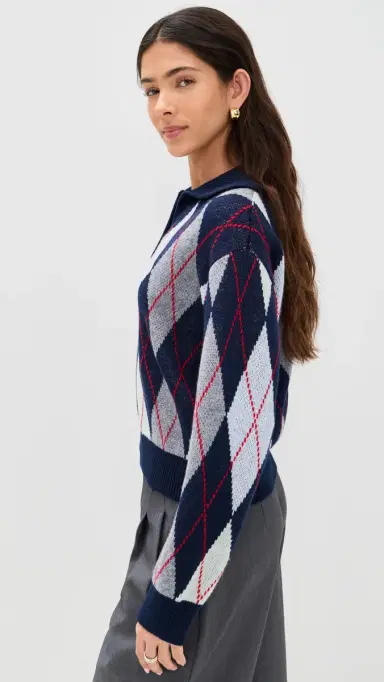 LE BOP Argyle Polo Heather ulti | Thumbnail 4 LE BOP Argyle Polo Heather ulti | Thumbnail 4