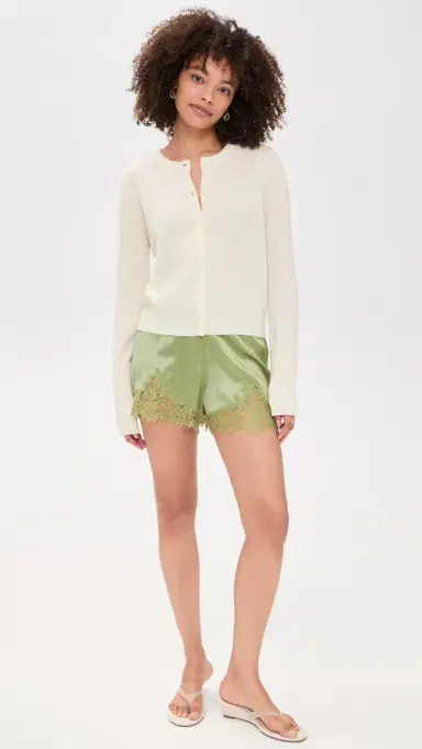La Ligne Solid Lean Lines Cardigan Cream | Thumbnail 5 La Ligne Solid Lean Lines Cardigan Cream | Thumbnail 5
