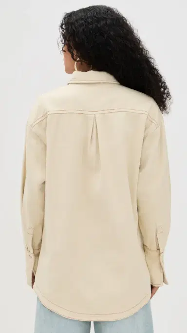Lioness Off Duty Denim hirt Ecru | Thumbnail 3 Lioness Off Duty Denim hirt Ecru | Thumbnail 3