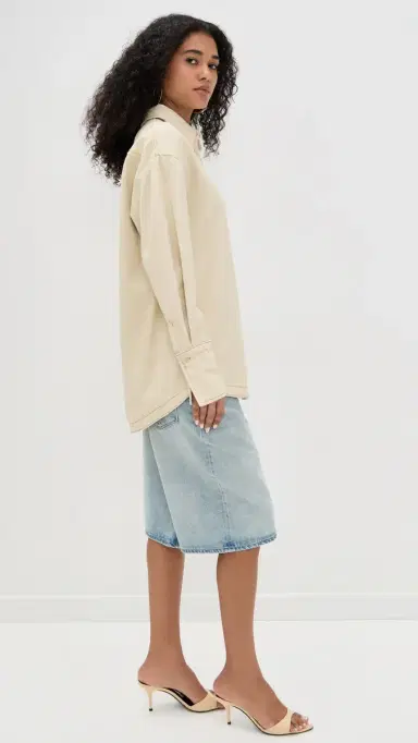 Lioness Off Duty Denim hirt Ecru | Thumbnail 4 Lioness Off Duty Denim hirt Ecru | Thumbnail 4