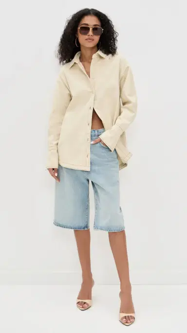 Lioness Off Duty Denim hirt Ecru | Thumbnail 5 Lioness Off Duty Denim hirt Ecru | Thumbnail 5
