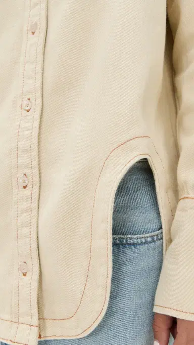 Lioness Off Duty Denim hirt Ecru | Thumbnail 6 Lioness Off Duty Denim hirt Ecru | Thumbnail 6