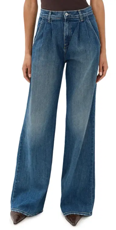 Nili Lotan Flora Trouser Jeans Classic Wash | Thumbnail 1 Nili Lotan Flora Trouser Jeans Classic Wash | Thumbnail 1