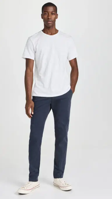 PAIGE Danford Stretch Sateen Chinos Deep Anchor | Thumbnail 5 PAIGE Danford Stretch Sateen Chinos Deep Anchor | Thumbnail 5