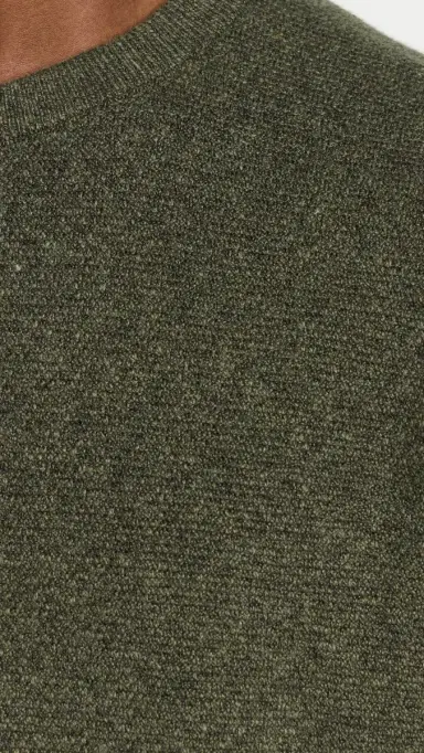 Faherty Jackson Crew Sweater Olive Heather | Thumbnail 6 Faherty Jackson Crew Sweater Olive Heather | Thumbnail 6